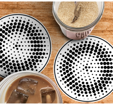 Texture coaster dotted pattern coasters - TenStickers