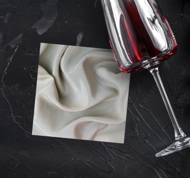 Texture coaster elegant soft fabric finish - TenStickers
