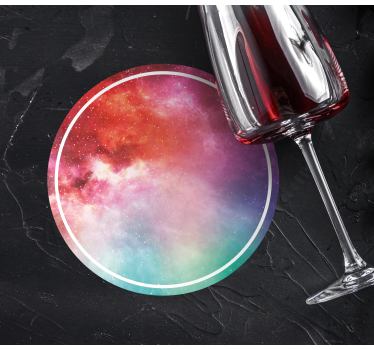 Texture coaster galactic colorful swirl - TenStickers