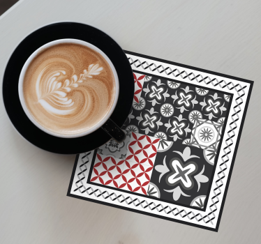 Texture coaster geometric patterns collage - TenStickers