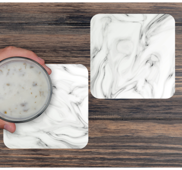 Texture coaster marble swirl design - TenStickers