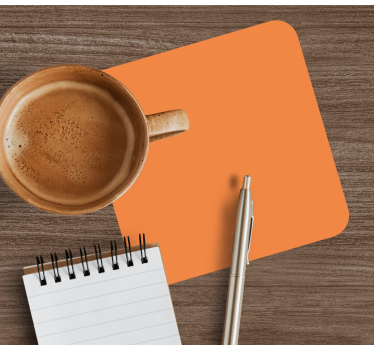 Texture coaster simple orange surface - TenStickers