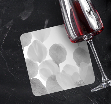 Texture coaster soft gray petals - TenStickers