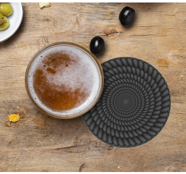Texture coaster spiral pattern round - TenStickers