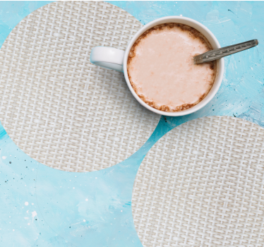 Texture coaster textured circular surface mats - TenStickers