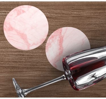 Texture coaster textured pink marble - TenStickers