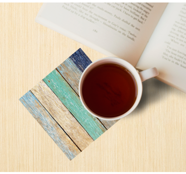 Texture coaster weathered wood planks - TenStickers