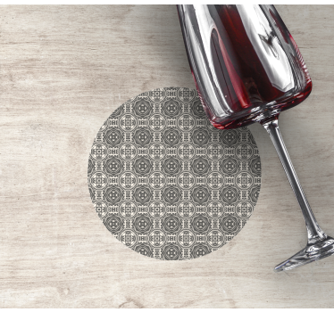 Texture coaster with circular patterned surface - TenStickers