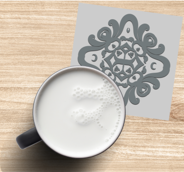 Texture coaster with detailed pattern design - TenStickers