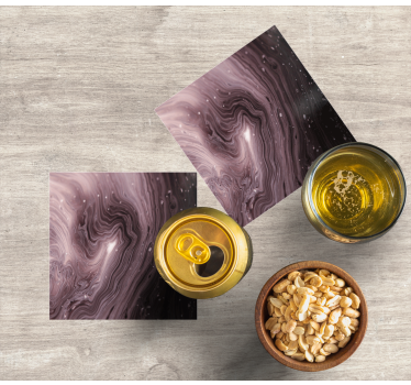 Texture coaster with flowing marble design - TenStickers