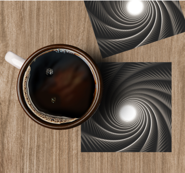 Texture coaster with fluid swirling design - TenStickers