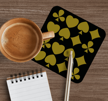 Texture coaster with geometric shapes design - TenStickers