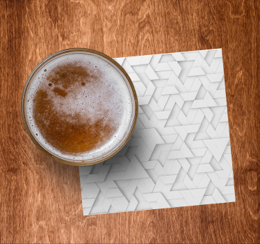 Texture coaster with geometric textured design - TenStickers