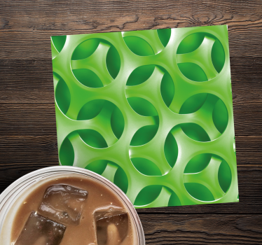 Texture coaster with layered circular design - TenStickers