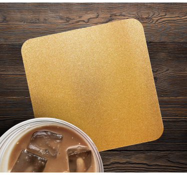 Texture coaster with shimmering golden surface - TenStickers