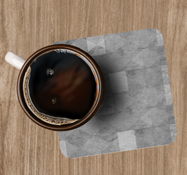 Texture coaster with square patterned surface - TenStickers