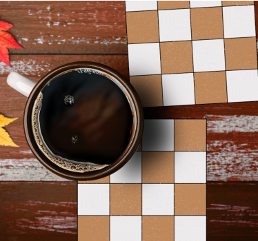 Texture coaster with square textured surface - TenStickers