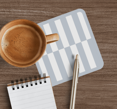 Texture coaster with striped surface design - TenStickers