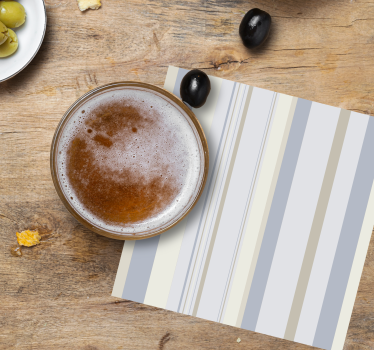 Texture coaster with subtle striped design - TenStickers