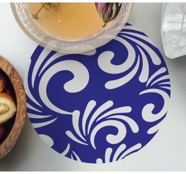 Texture coaster with swirling pattern design - TenStickers