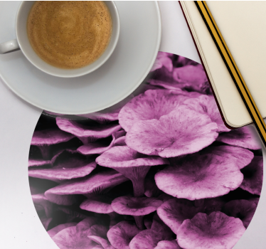 Texture coaster with textured floral design - TenStickers