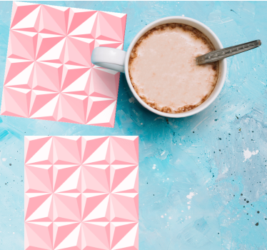 Texture coaster with textured geometric design - TenStickers