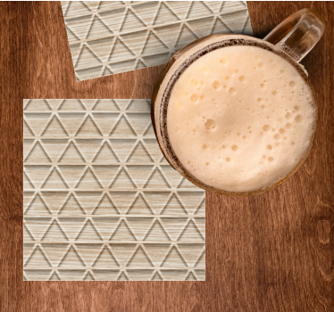 Texture coaster with textured geometric pattern - TenStickers