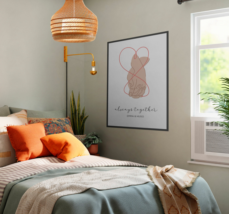 Always together master bedroom poster - TenStickers