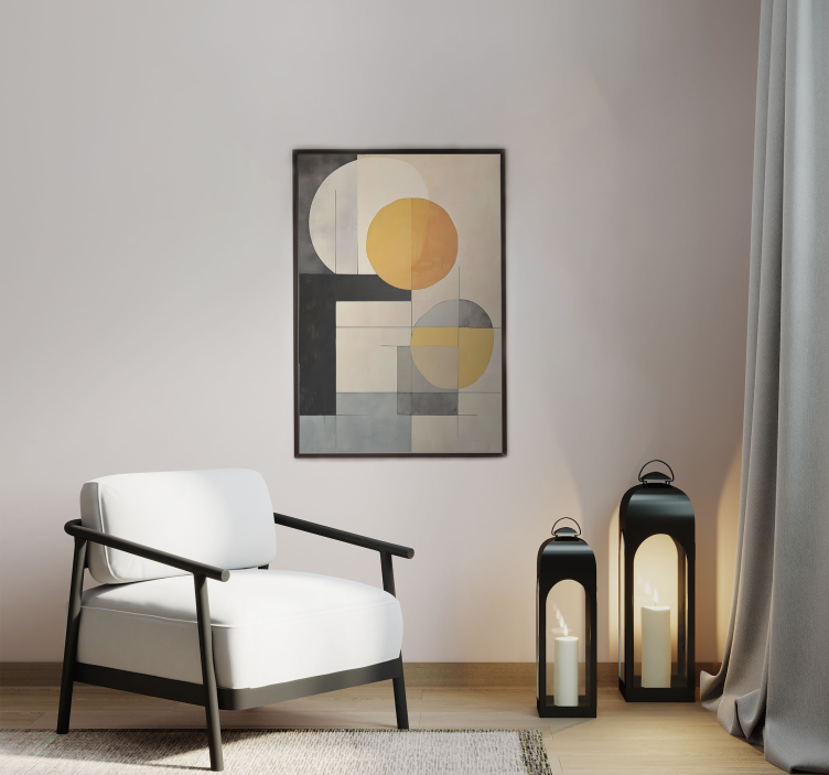 Geometric Shapes Abstract Wall Poster - TenStickers