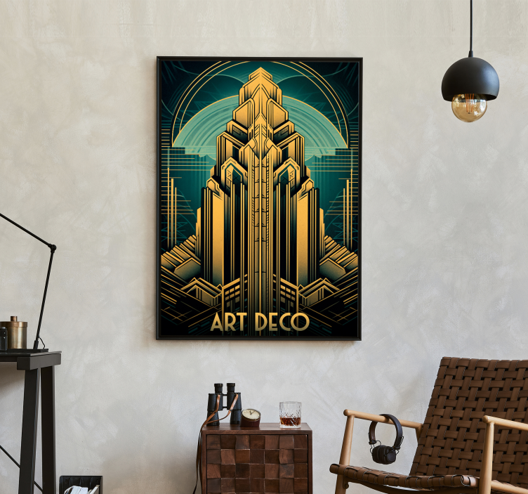Art deco tower Art Déco poster - TenStickers