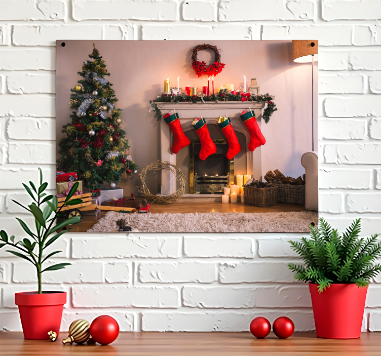 Cozy atmosphere christmas poster - TenStickers