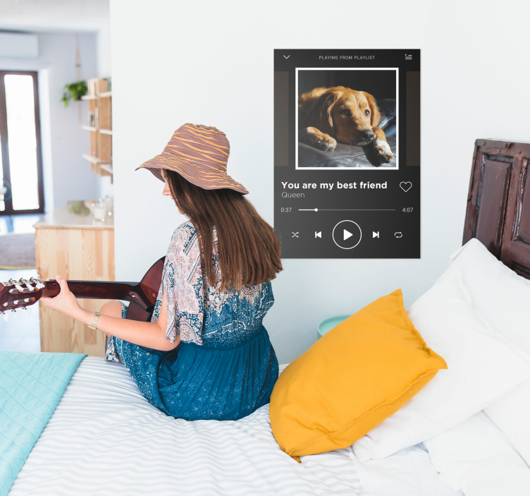 Customizable music player music poster - TenStickers