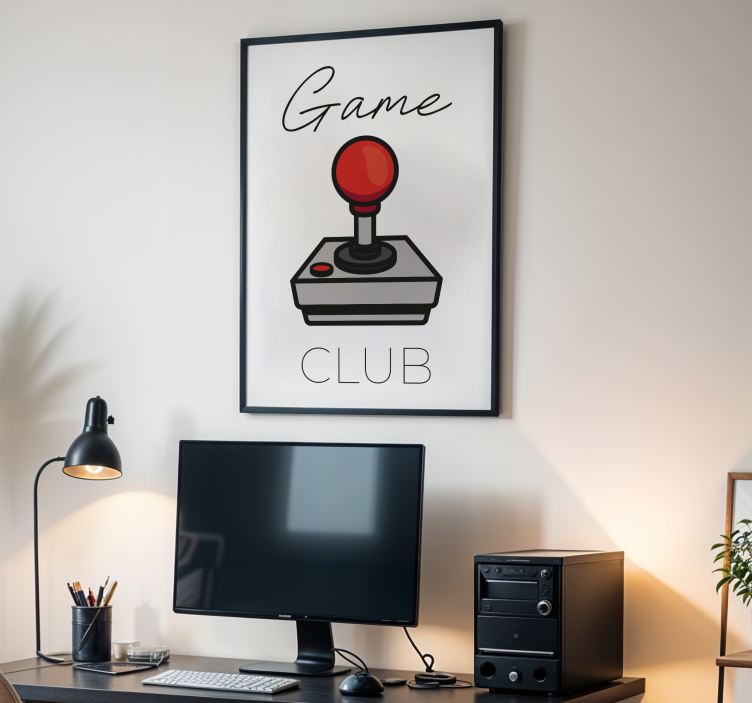 Game club video game poster - TenStickers