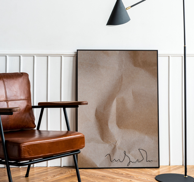 Old Paper Signature Abstract Wall Poster - TenStickers