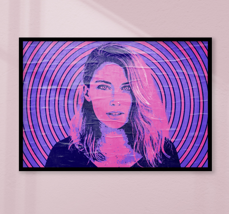 your pop art photo customisable poster - TenStickers