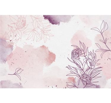 Flowers poster soft pastel blooms - TenStickers