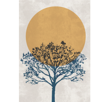 Tree silhouette poster - TenStickers