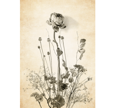 Bouquet of wild flowers design floral wall poster - TenStickers