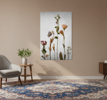 Flowers poster dried floral arrangement art - TenStickers
