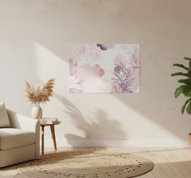 Flowers poster soft pastel blooms - TenStickers