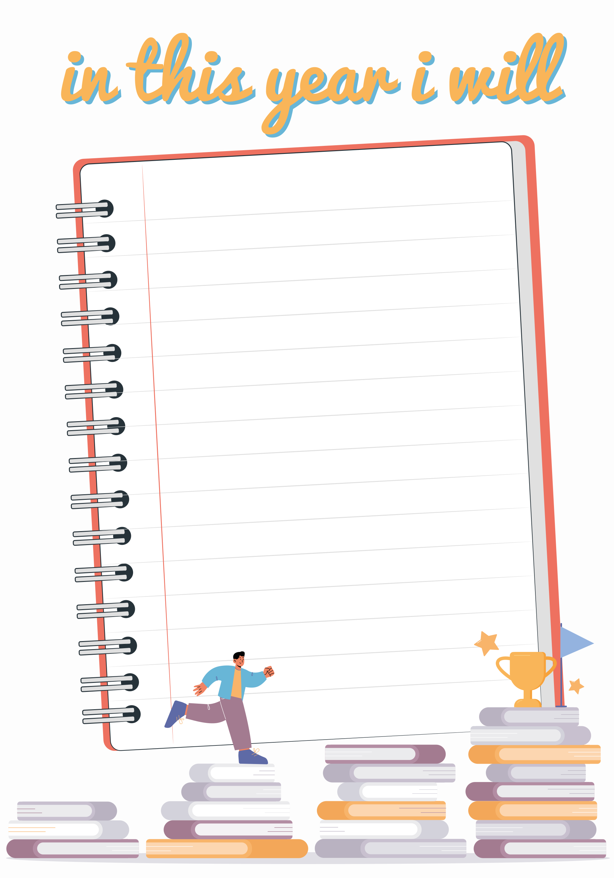 Goals of the year wall poster - TenStickers