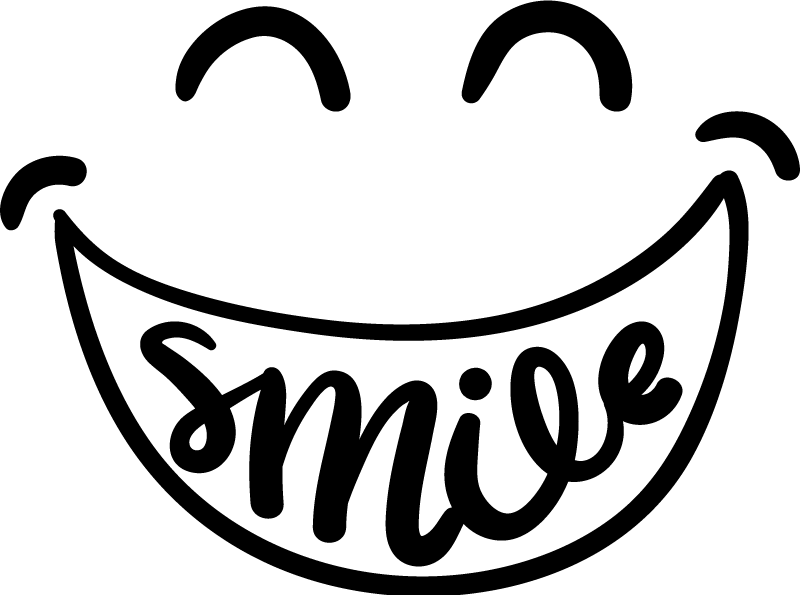 Smile office poster - TenStickers