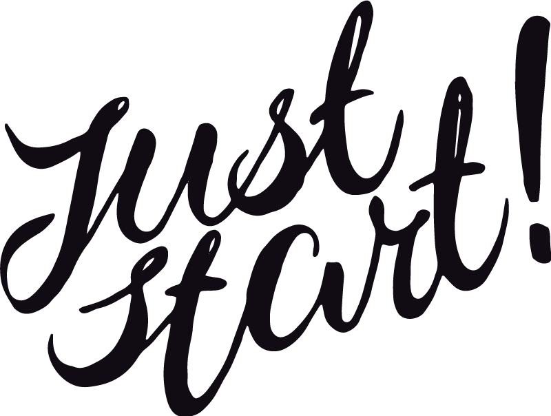 Office poster just begin - TenStickers