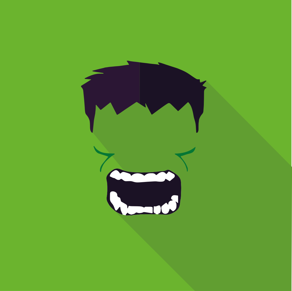 Teenager poster of green superhero - TenStickers