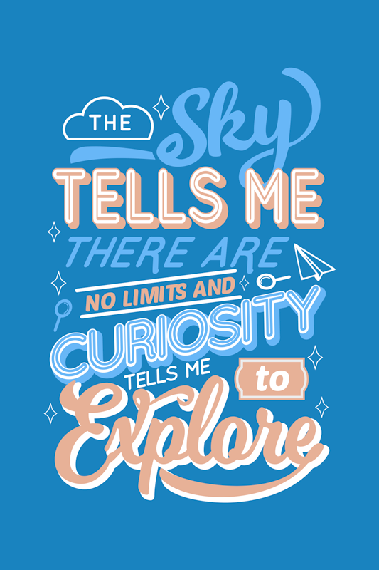 Curiosity is the key poster for teenager - TenStickers