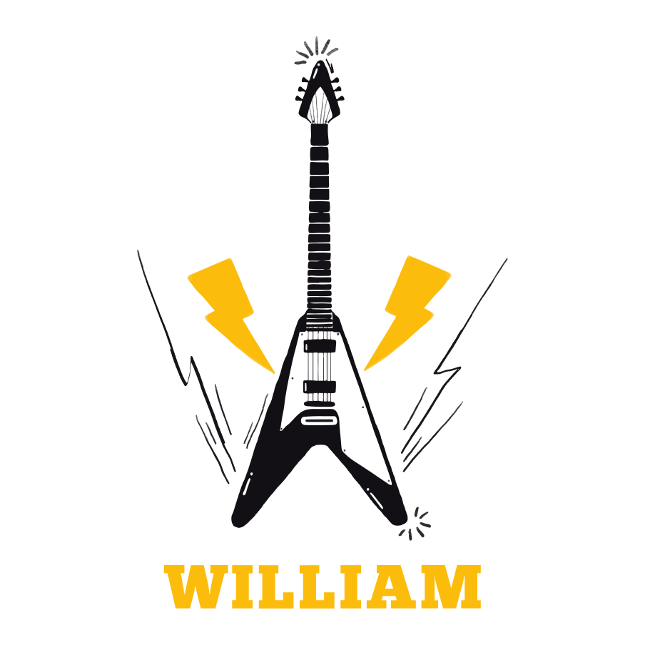 Customisable poster electric guitar motivation - TenStickers