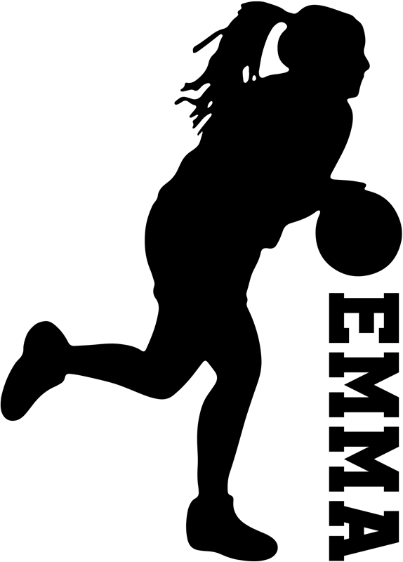 Basketball poster featuring player with name - TenStickers