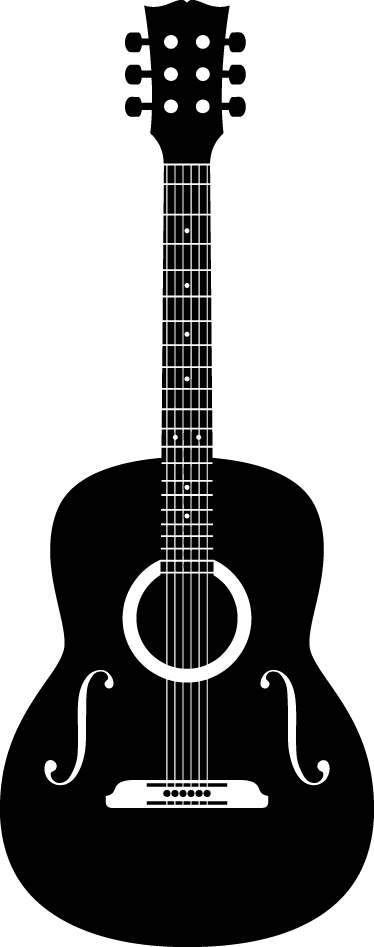 Music poster acoustic guitar vinyl decor - TenStickers