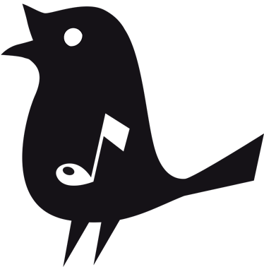 Music poster singing bird sticker - TenStickers