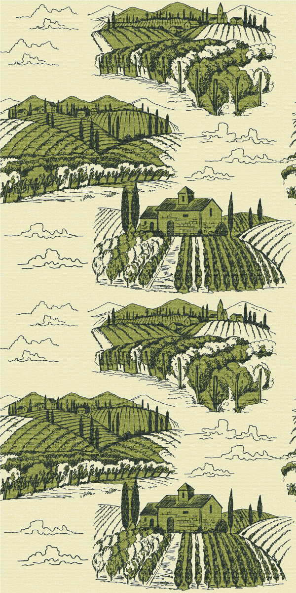 Vintage poster of countryside landscape - TenStickers